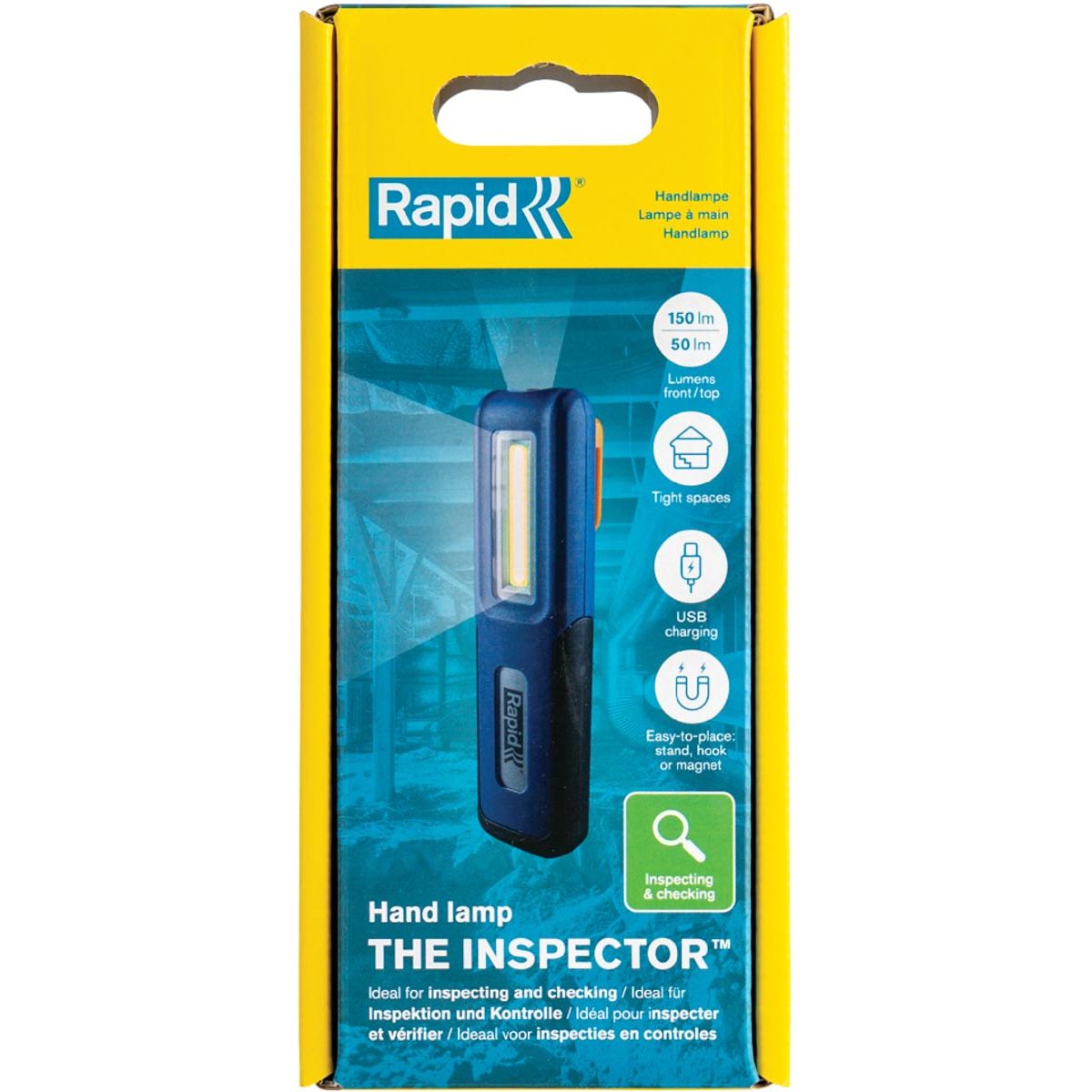 Rapid - werklamp The Inspector, 3,6 V, lithium-ion, ingebouwde accu