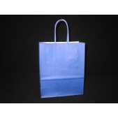 Bolsa de papel 32x15x43cm 250ud azul oscuro