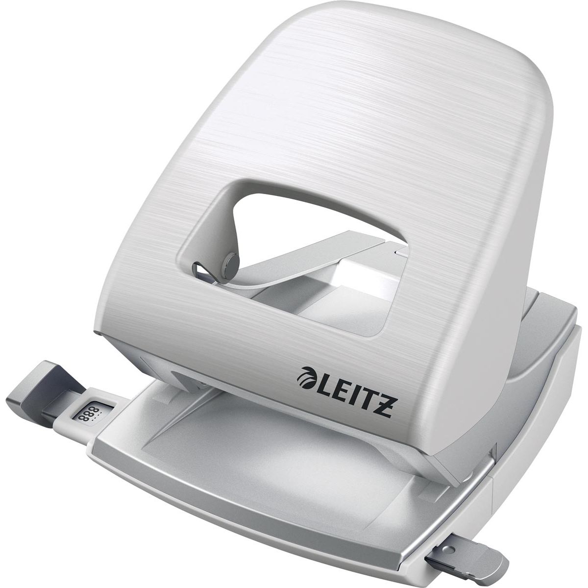 Leitz - Perforadora Style, 30 hojas, blanca
