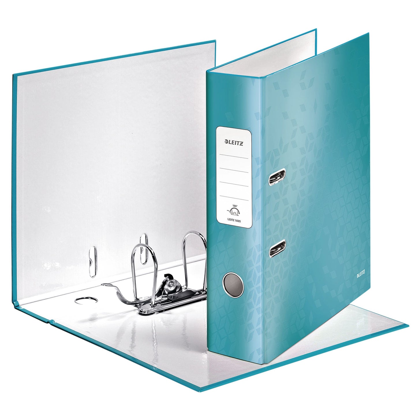 Leitz - Ordner Wow plastificado 180° 80mm A4 azul hielo