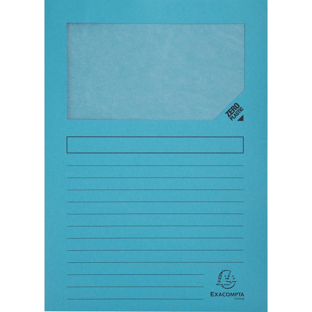 Exacompta - Carpeta en L Forever, para pies A4, paquete de 25 piezas, azul claro