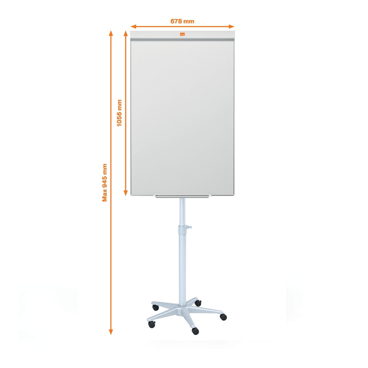 Nobo - 1915137 flipover Staal Wit