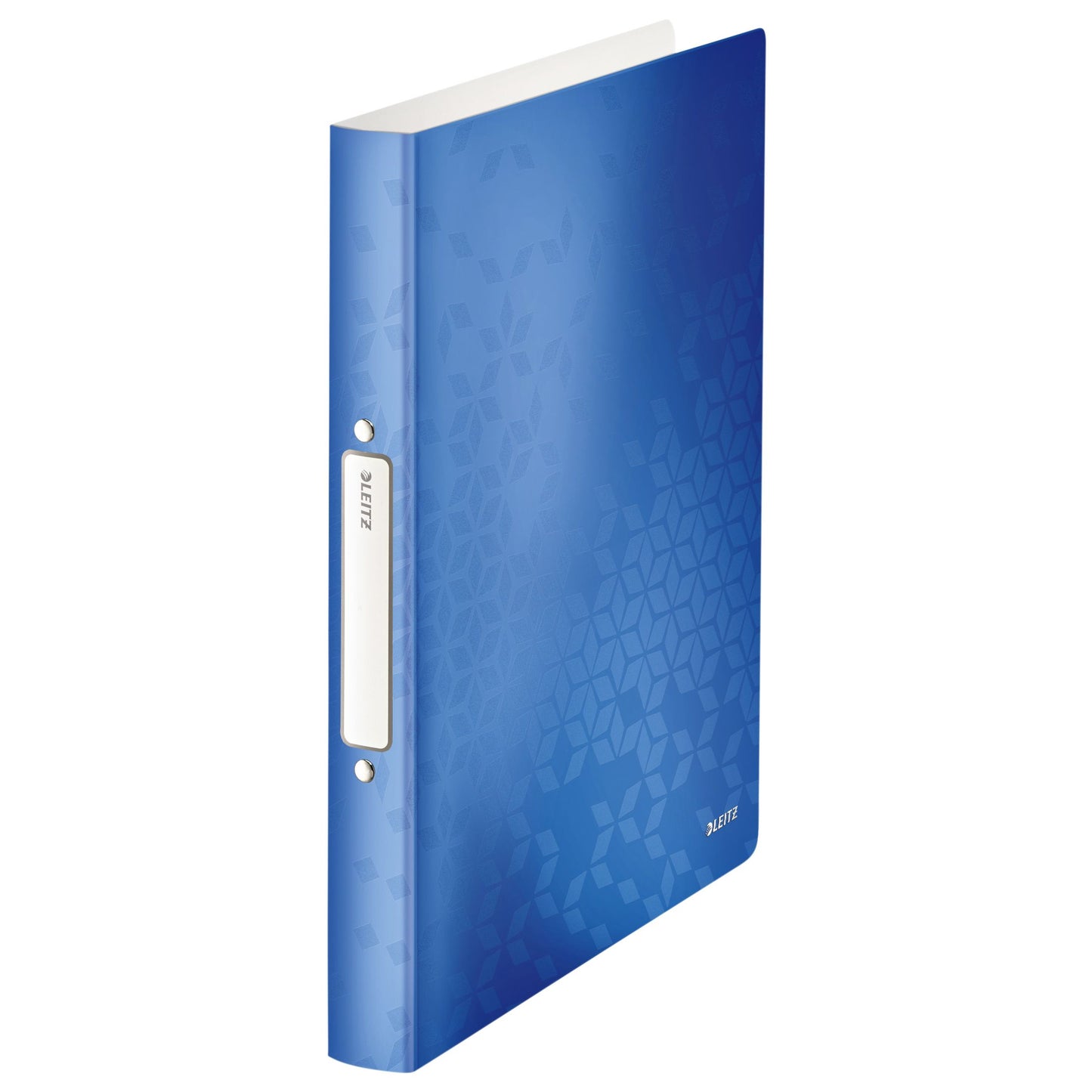 Leitz - Classeur à anneaux WOW A4 2 anneaux mécanisme O 25mm PP bleu