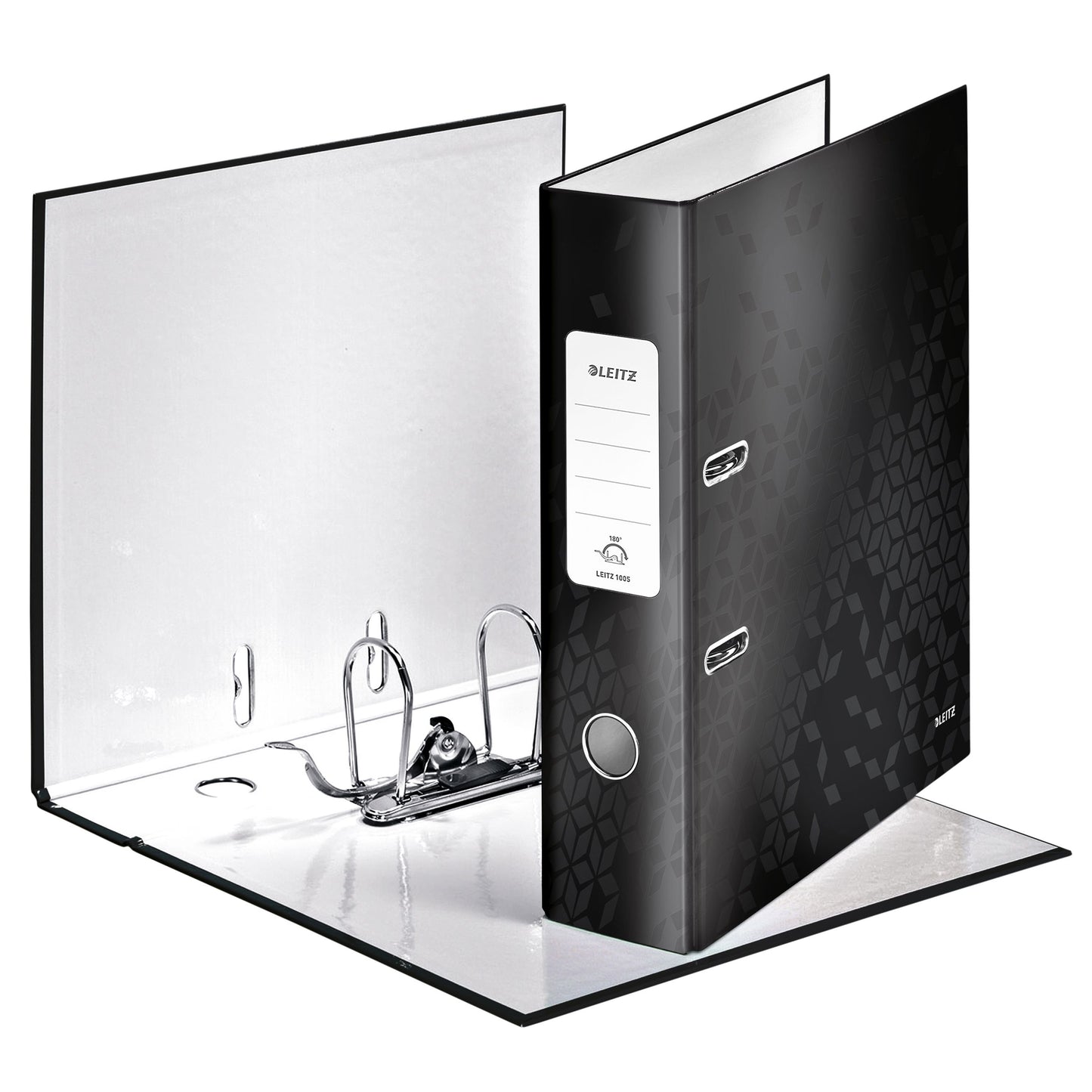 Leitz - Ordner Wow plastificado 180° 80mm A4 negro