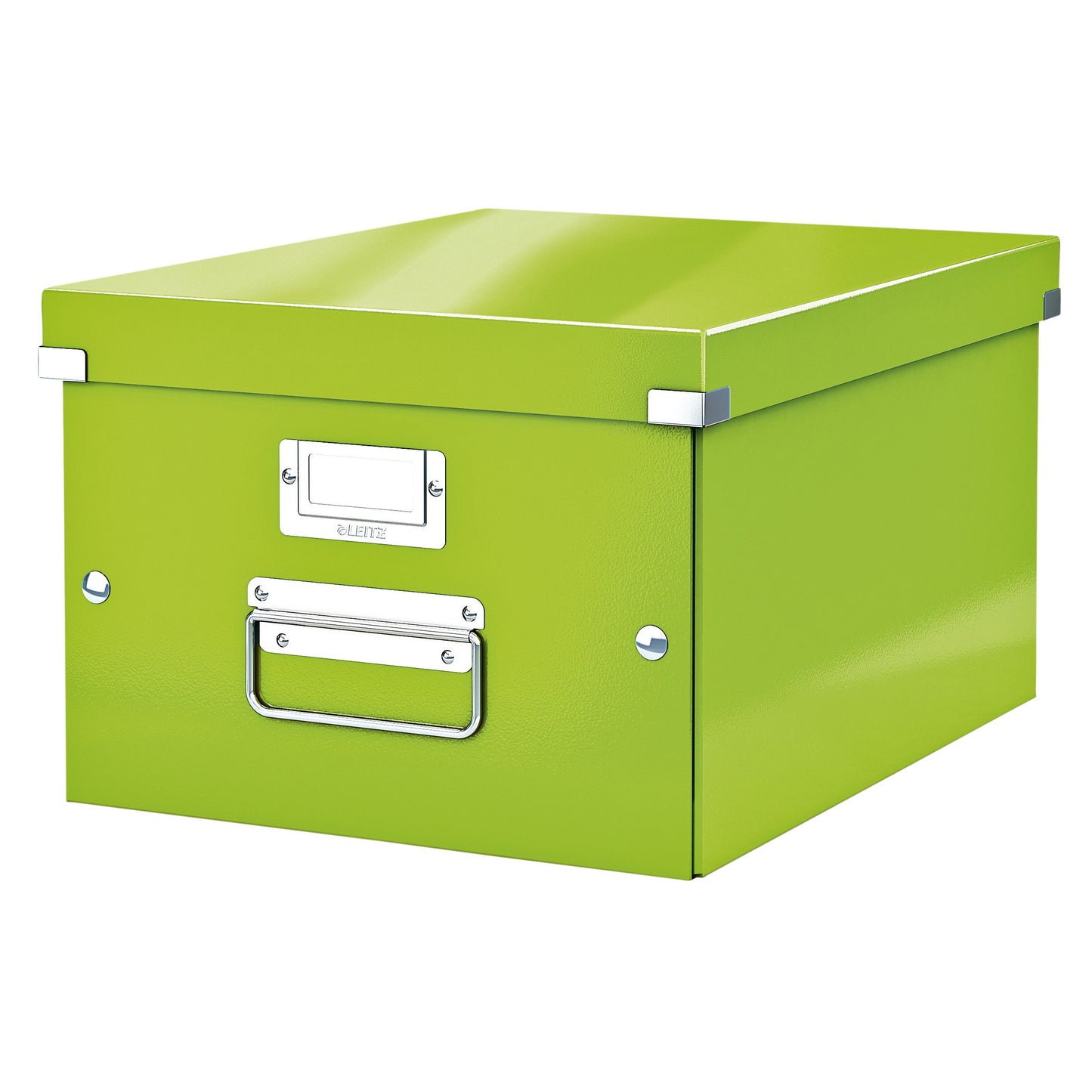 Leitz - Storage box Click Store WOW medium recycled cardboard 281x200x370mm green | 6 pieces