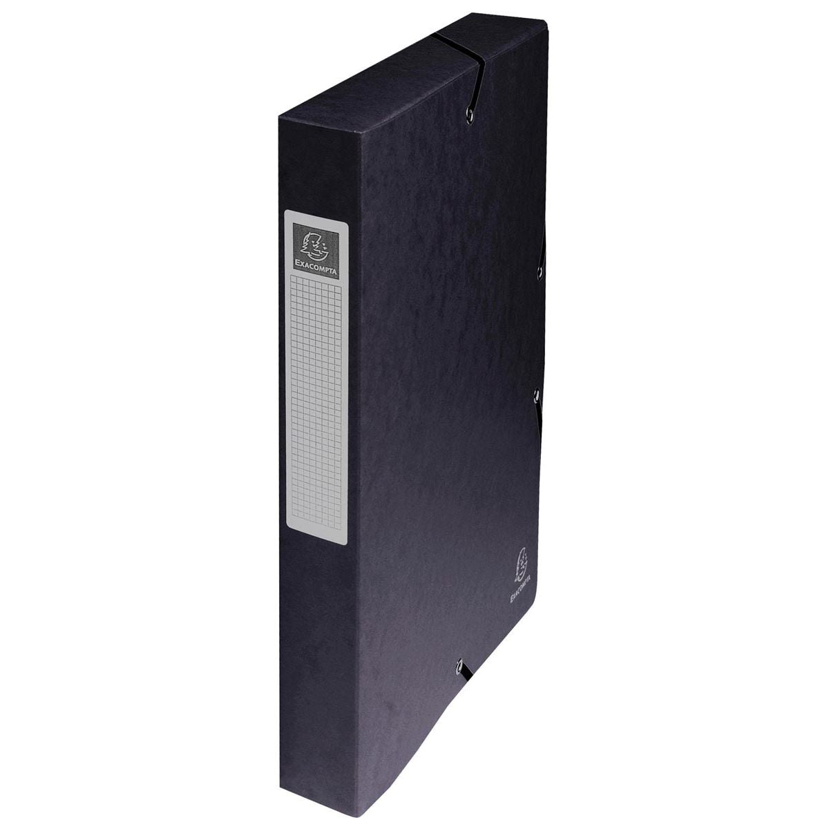 Exacompta - elastobox Exabox nero, schienale da 4 cm