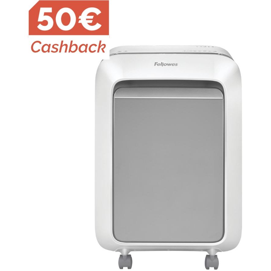 Fellowes - Microshred Aktenvernichter LX211, weiß
