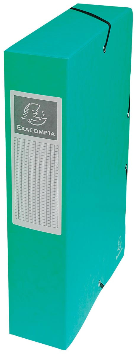 Exacompta - elastobox Exabox verde, fondo de 6 cm