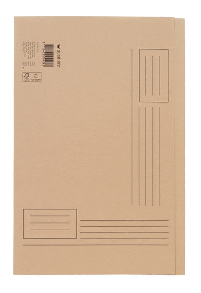Quantore - Folding folder Folio uneven side 250gr beige
