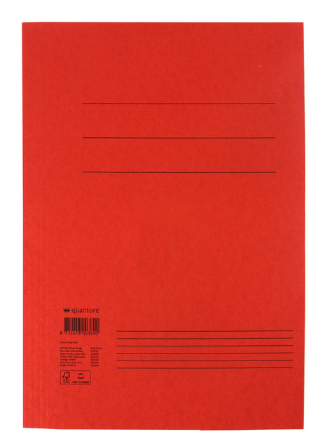 Quantore - File folder folio 300gr red | 10 pieces