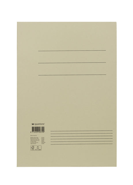 Quantore - Carpeta archivadora folio 300gr gris