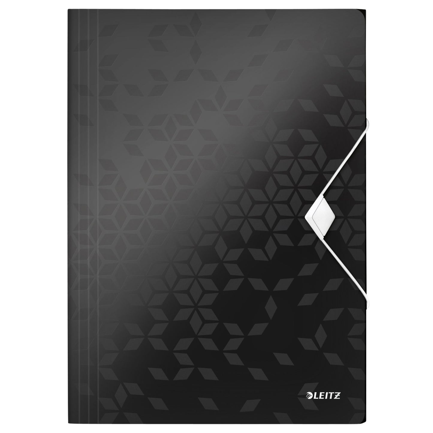 Leitz - Carpeta Elasto WOW A4 3 solapas PP negro