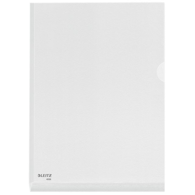 Leitz - Insert folder L-model premium A4 0.17mm PVC with expansion fold grain 5 pieces