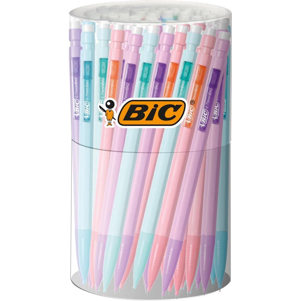 Bic - Portaminas Matic pastel, tubo de 60 piezas, surtido