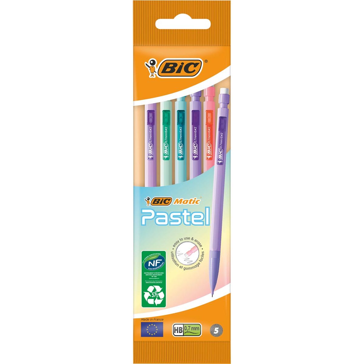 BIC - Matic vulpotlood tel, blister van 5 stuks