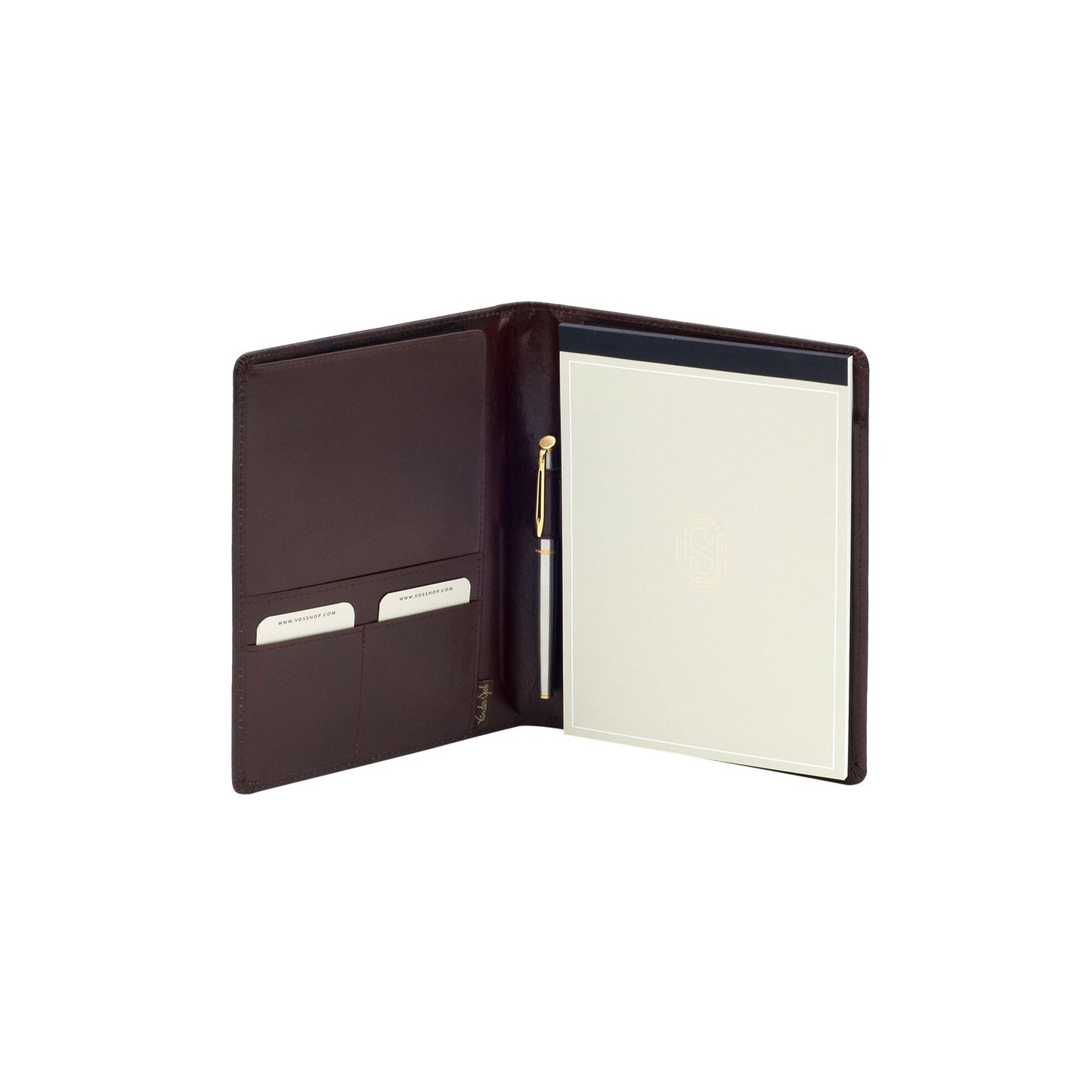 Van der Spek - Schreibmappe A5 Büffelleder braun