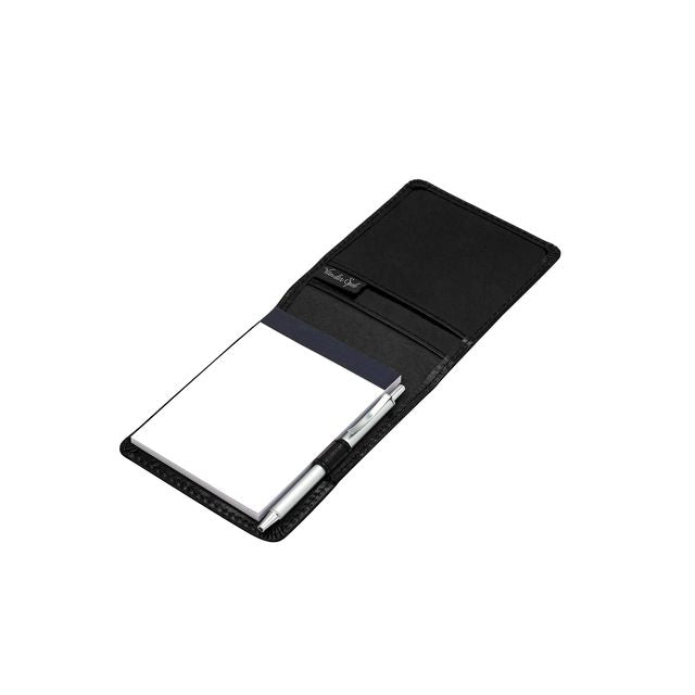 Van der Spek - Writing folder A7 buffalo leather with black pen