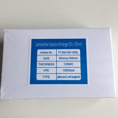 Klika - Laminating sleeve 65x108 mm 125 micron 100 pcs 30 pieces