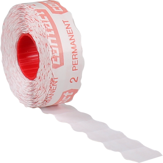 Contact - prijsrol permanent G2 22x16mm wit 24x1100 stuks