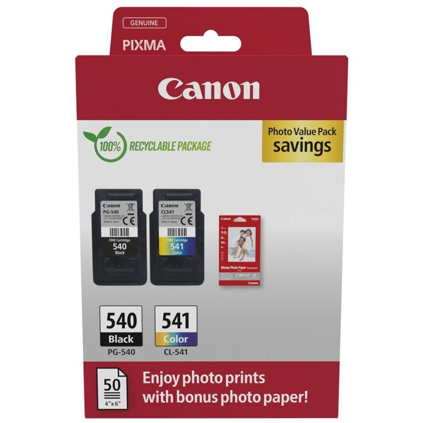 Canon - Cartuccia d'inchiostro PG-540 CL-541 nero + kl + carta
