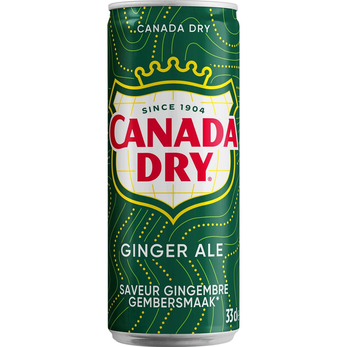 Canada Dry - gingerbeer, sleek blik van 33 cl, pak van 24 stuks