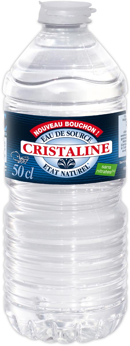 Cristaline - stilles Wasser, 50 cl Flasche, 24er Pack