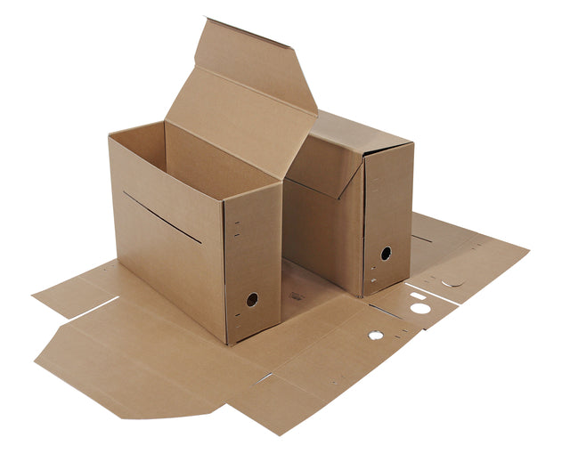 Jalema - Gemeentearchiefdoos Djois folio 370x265x115mm bruin | 50 stuks