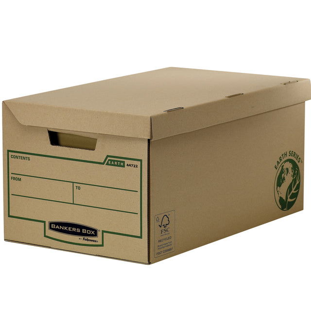 Bankers Box - Storage box earth flip top brown | 10 pieces