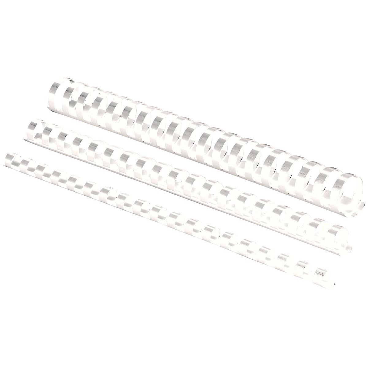Fellowes - Binding spine 10mm 21rings A4 white 100 pieces