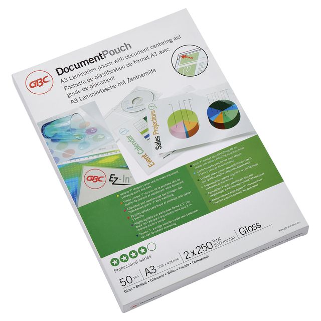 GBC - Document Lamineerhoezen A3 2x250 micron Glanzend (50)