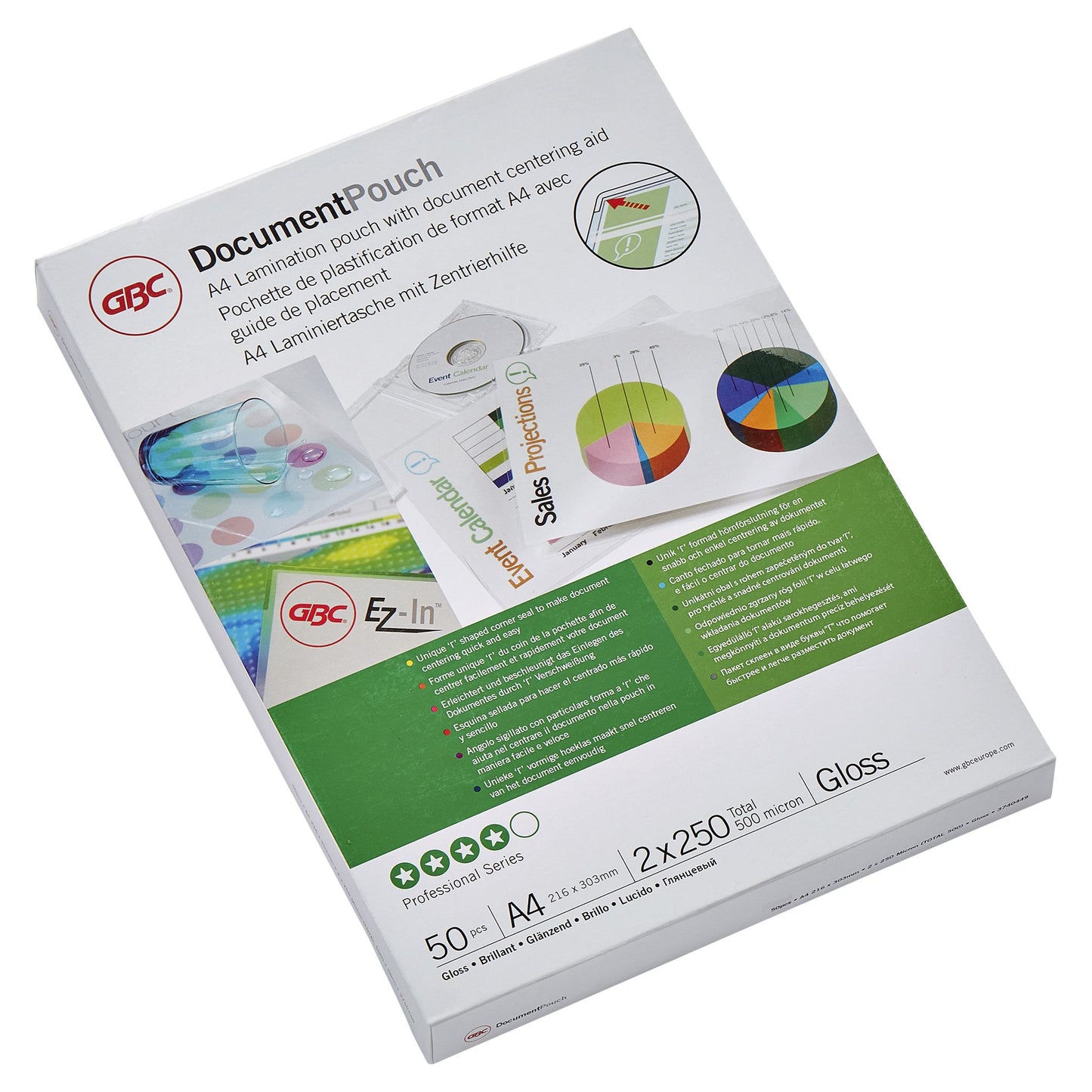 GBC - Laminating pouch a4 2x250micron