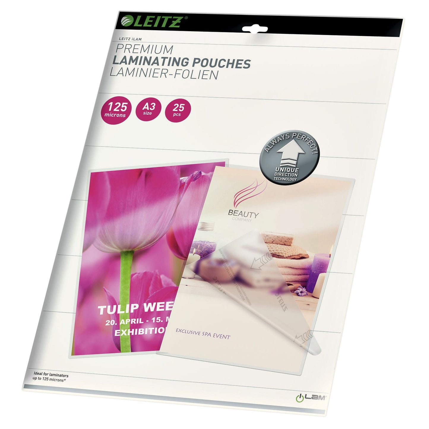 Leitz - Funda laminadora iLAM A3 2x125micras 25 piezas