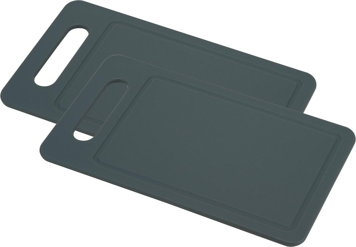 Cosy - Schneidebrett Fresco, 25 x 14 x 0,6 cm, grau, 2er-Set