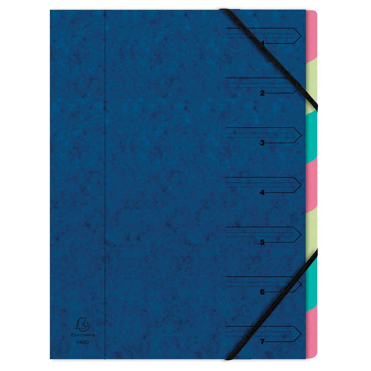 Exacompta - Sorteermap 7-delig, blauw