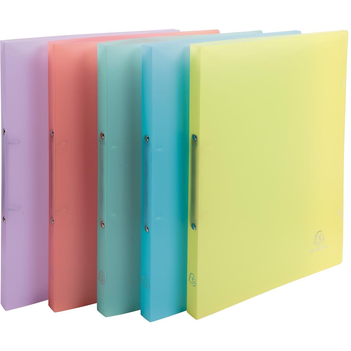 Exacompta - ringmap Chromaline ft A4, 2 ringen van 1,5 cm, geassorteerde pastelkleuren