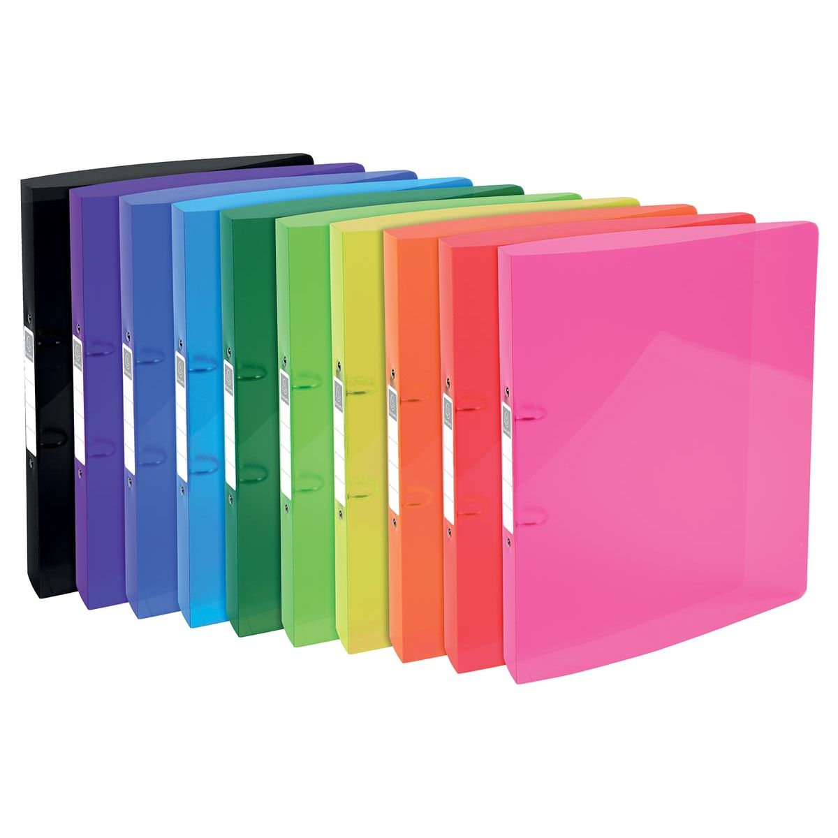 Exacompta - Ringordner Iderama, für ft A4, aus PP mit Softcover, 2 Ringe à 30 mm, farbig sortiert