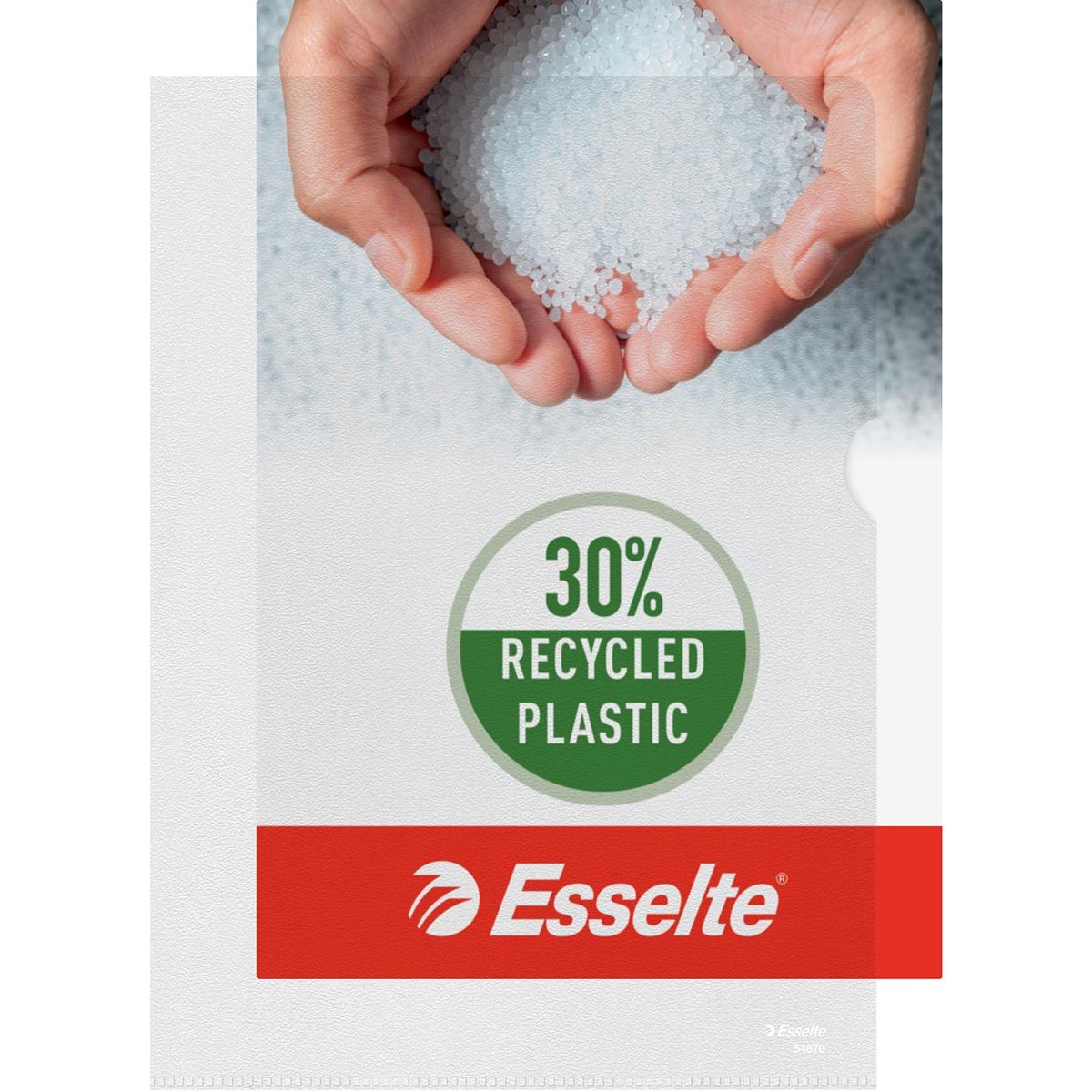 Esselte - L-folder, copy safe, grained, A4, 160 micron, pack of 100 pieces, transparent