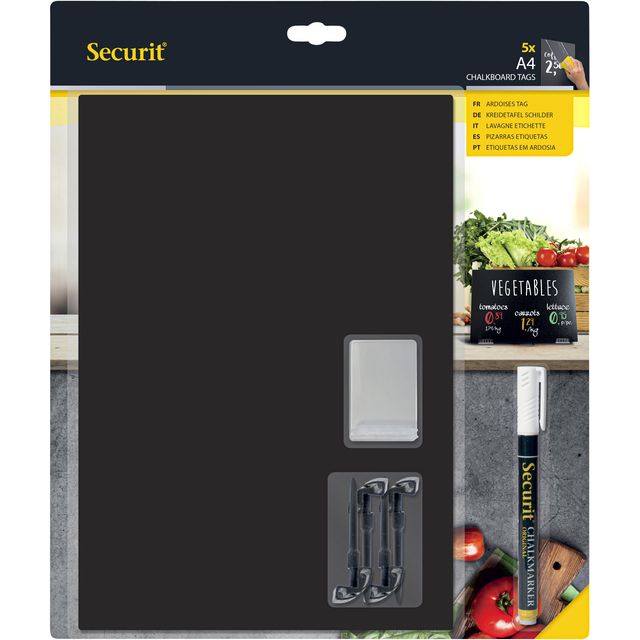 Securit - Krijtbord A4 tags 5 stuks