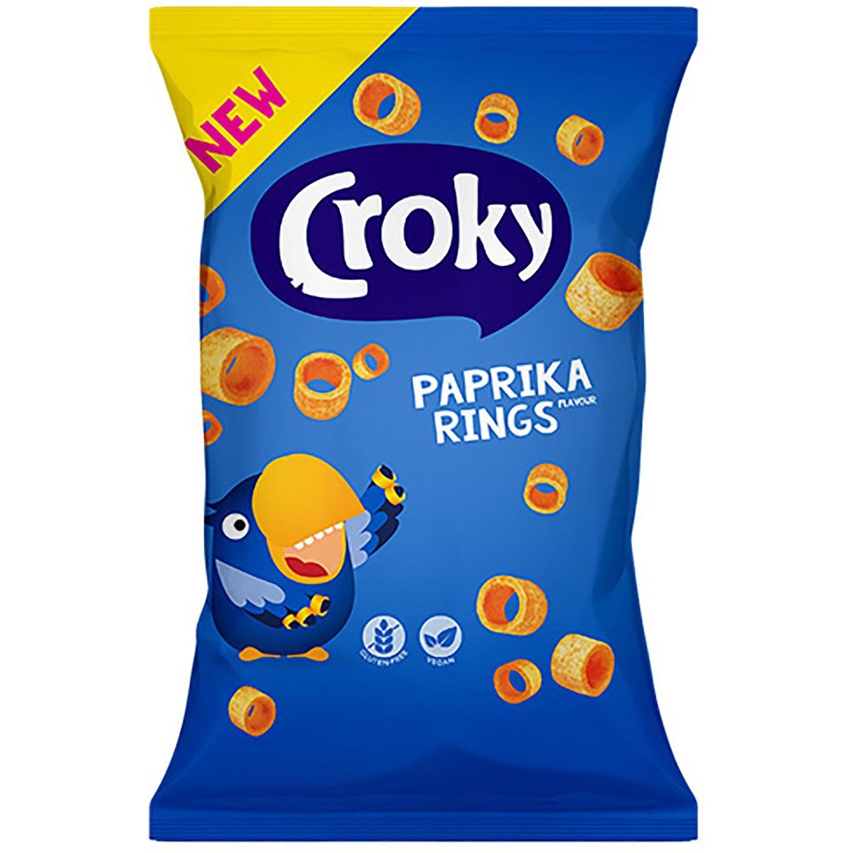 Croky - rings paprika, zakje van 75 g