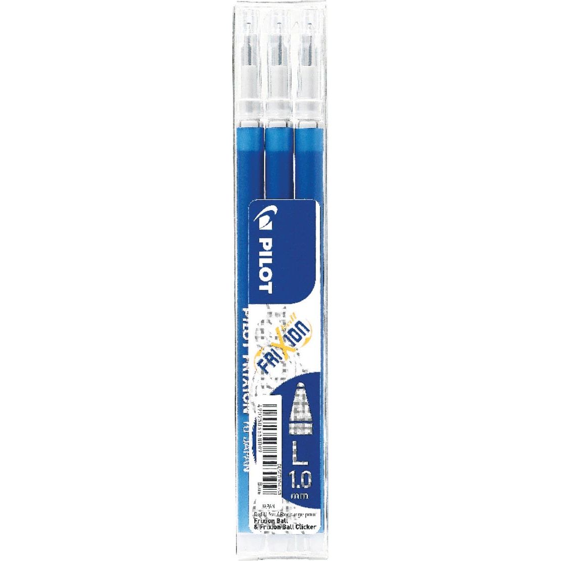 Pilot - recharge stylo à bille FriXion Ball/Clicker, bleu, étui de 3 pièces