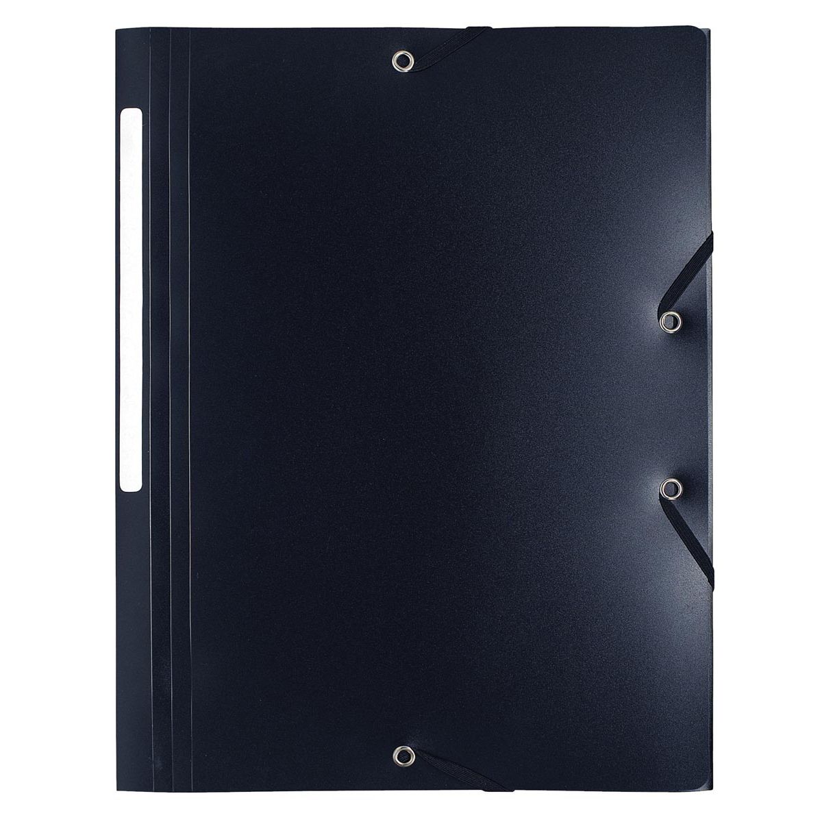 Exacompta - Elasto folder A4, made of PP, 3 flaps and black elastic