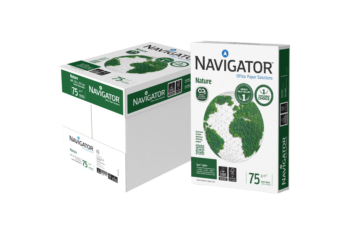 Navigator - Kopieerpapier nature a4 75gr wit 500 vel | 5 stuks