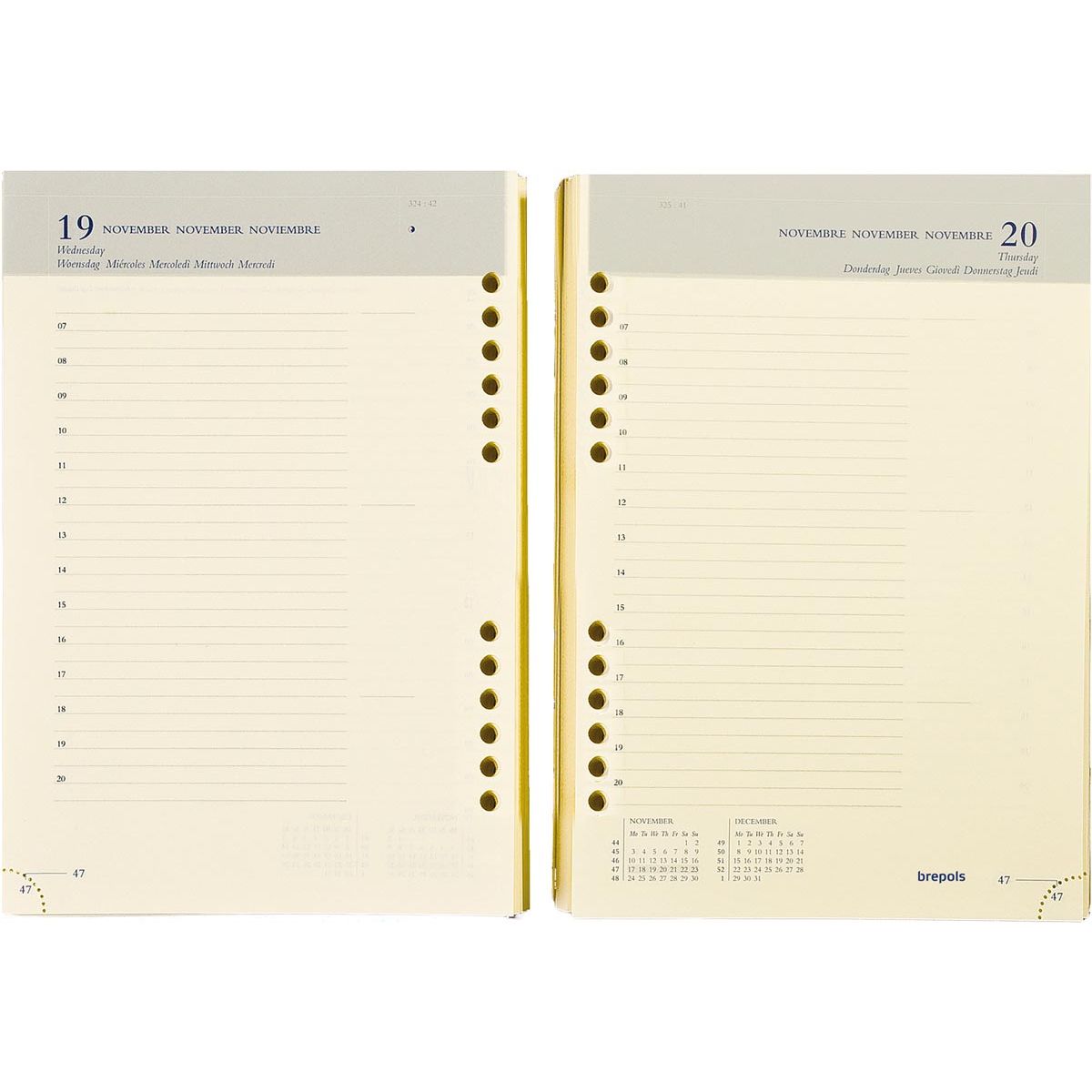 Brepols - Brefax 1 vulling agendagedeelte, 2026