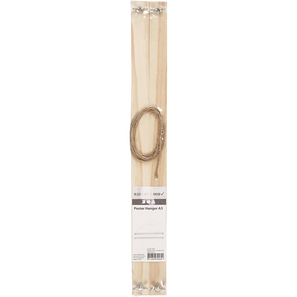 Creotime - Colgador para carteles Creativ Company axalxp 33,6x2x2,2cm madera