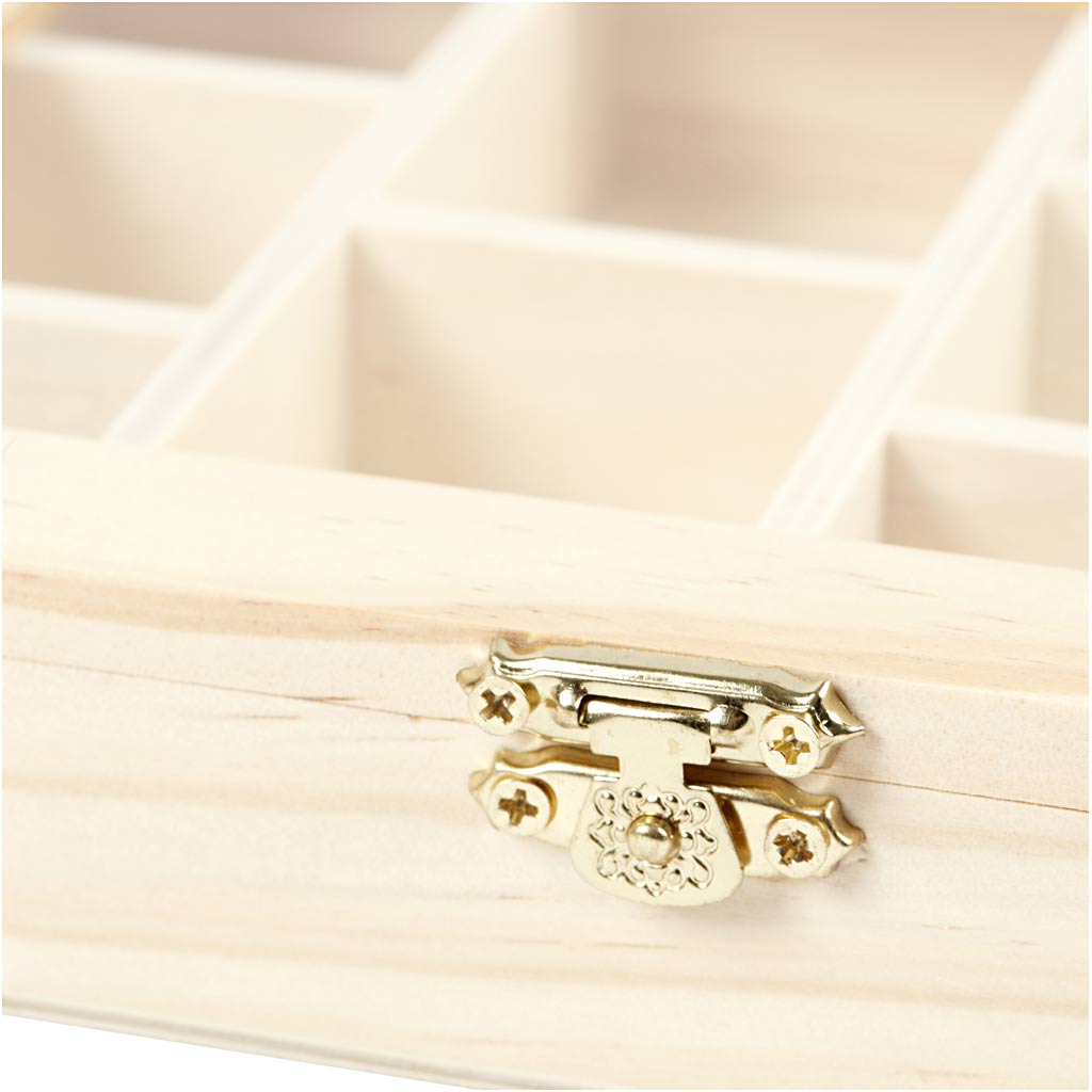 Creativ Company - Kist 15.5x20.5x3.5cm glazen deksel