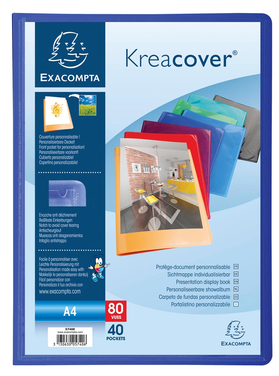 Exacompta - lbum Kreacover 40 bolsas
