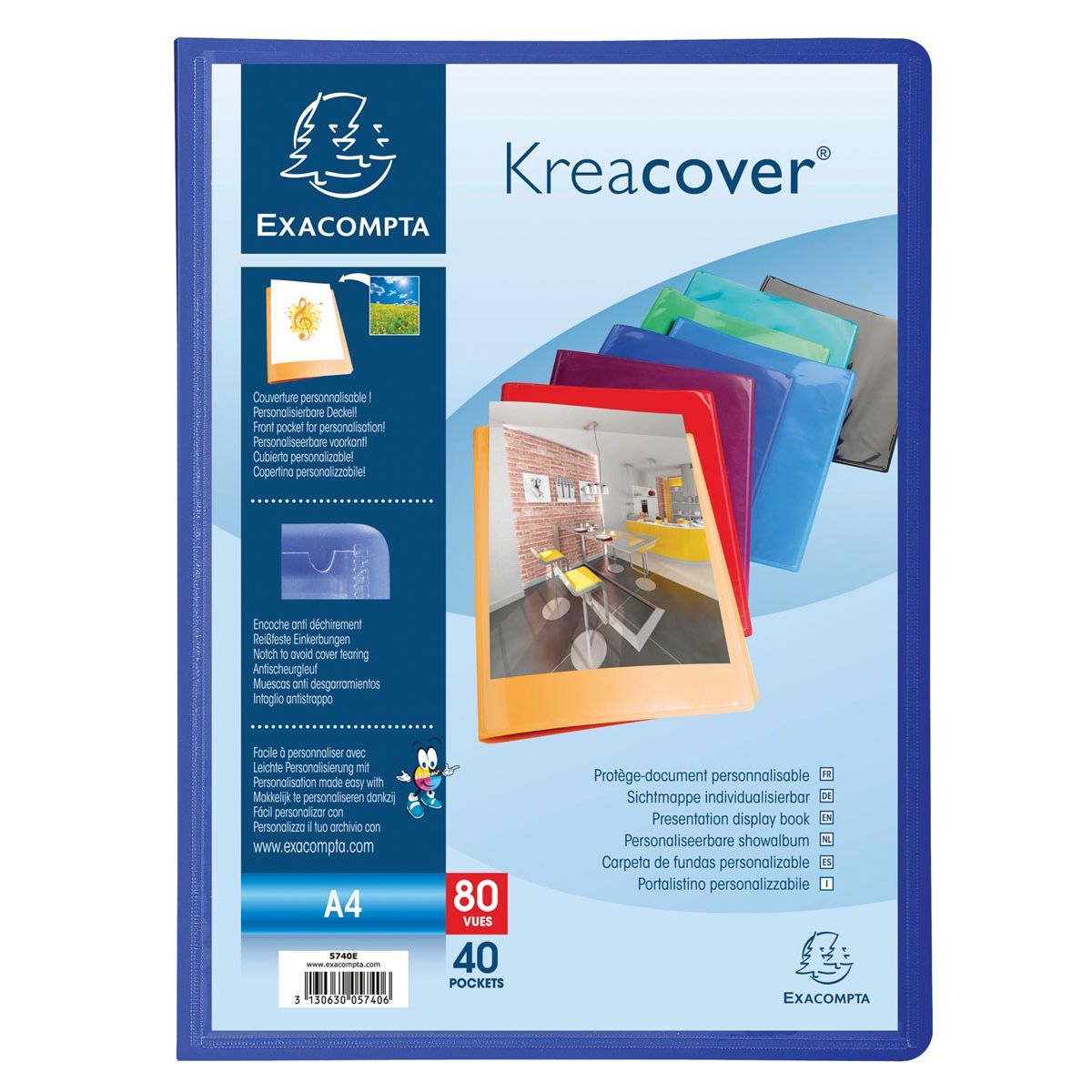 Exacompta - lbum Kreacover 40 bolsas