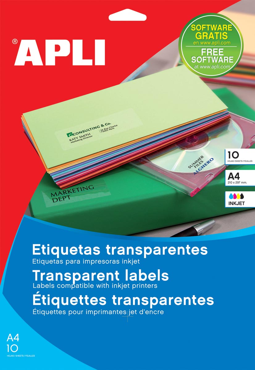 Apli - Transparante etiketten