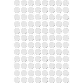 Apli - ronde etiketten in etui diameter 8 mm, wit, 480 stuks, 96 per blad (1183)
