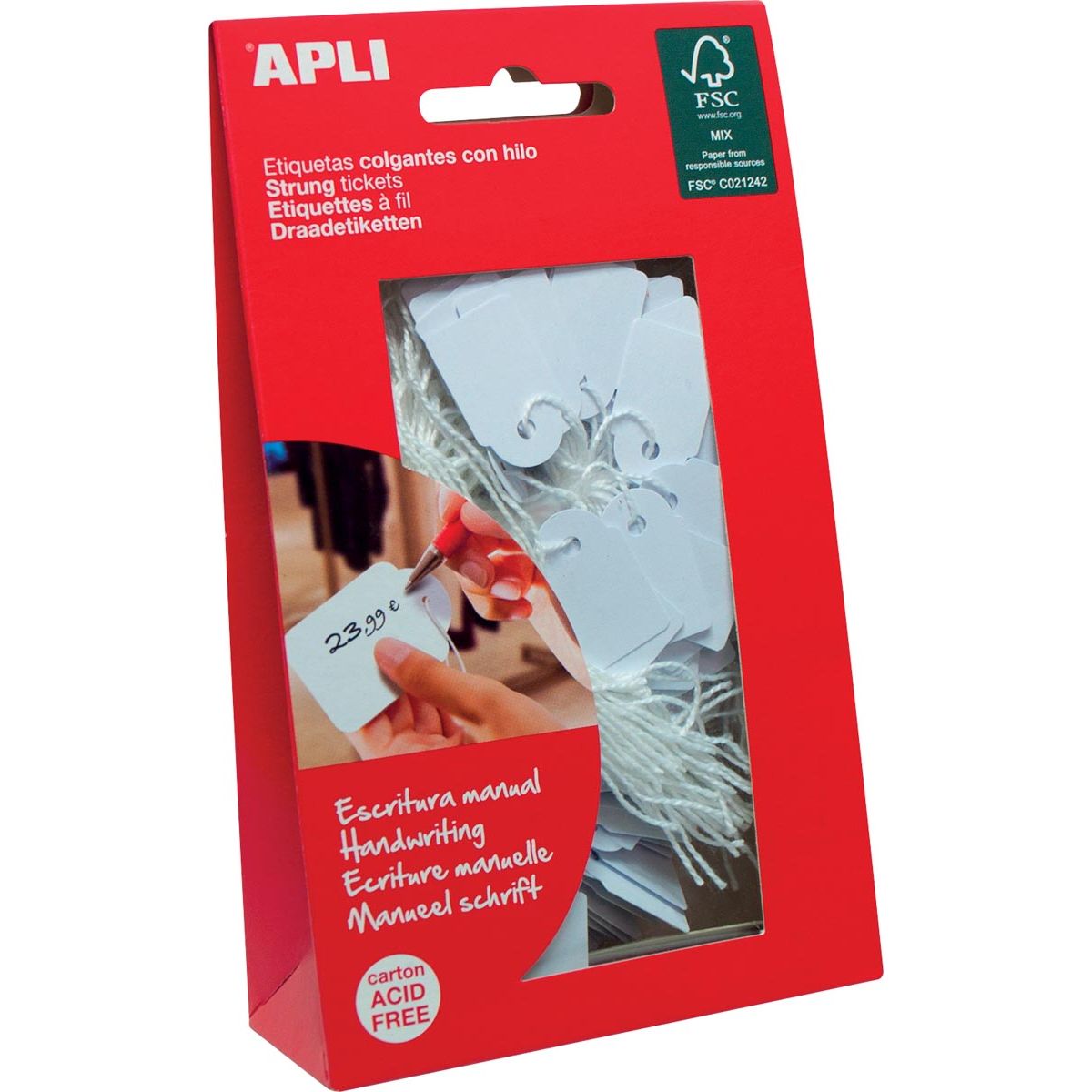 Apli - Kabeletiketten ft 7 x 19 mm (B x H) (7004), Karton mit 200 Stück